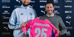 星空体育-门将强援！曼城社媒晒多纳鲁马亮相照片：他来了